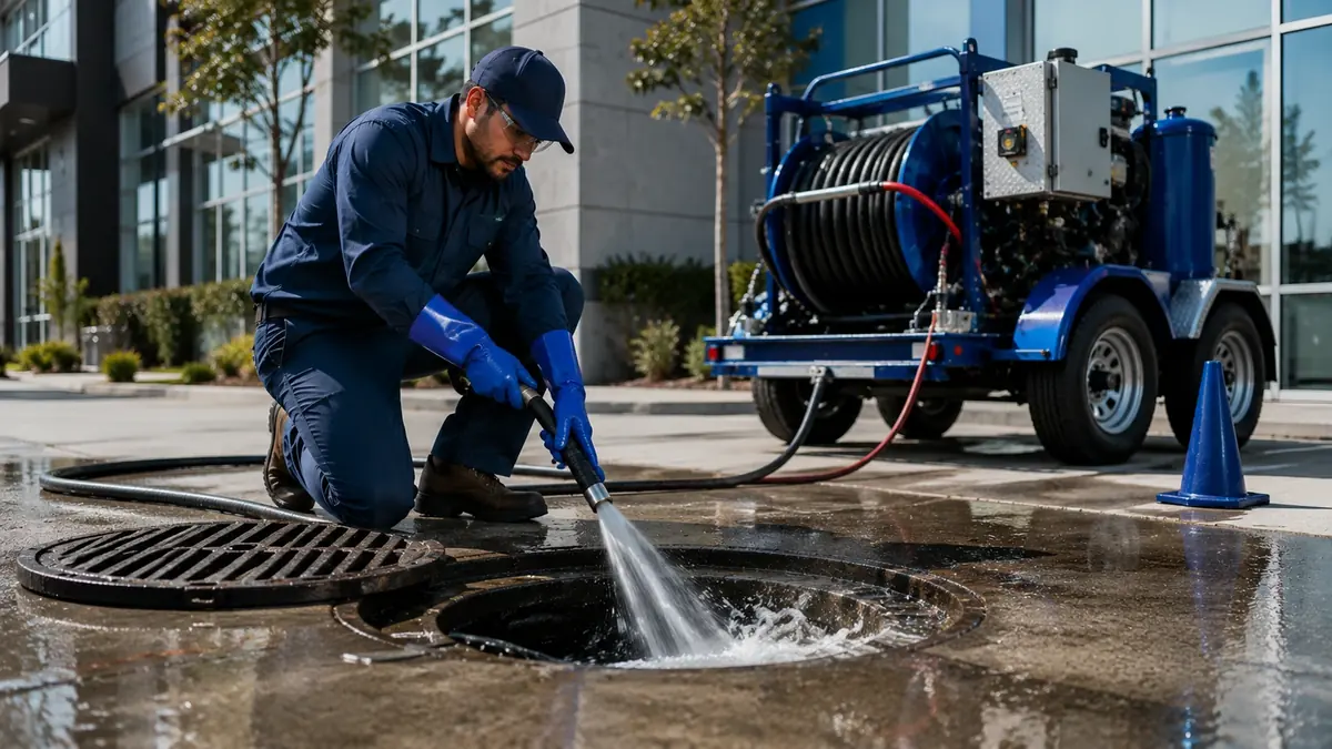 Commercial Hydro Jet Drain Cleaning in Reseda