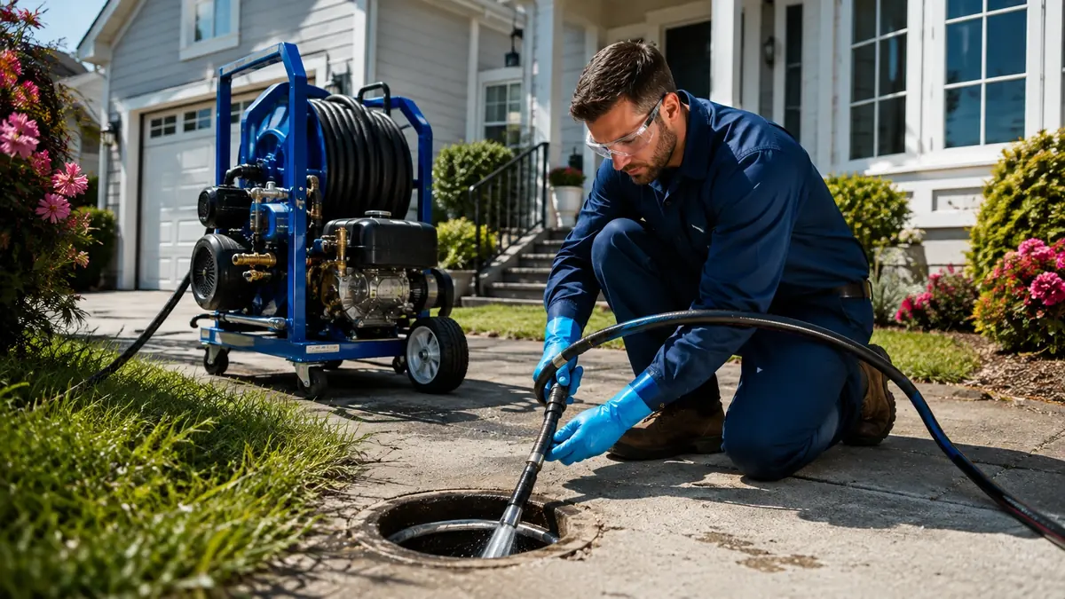 Residential Hydro Jet Drain Cleaning in Reseda