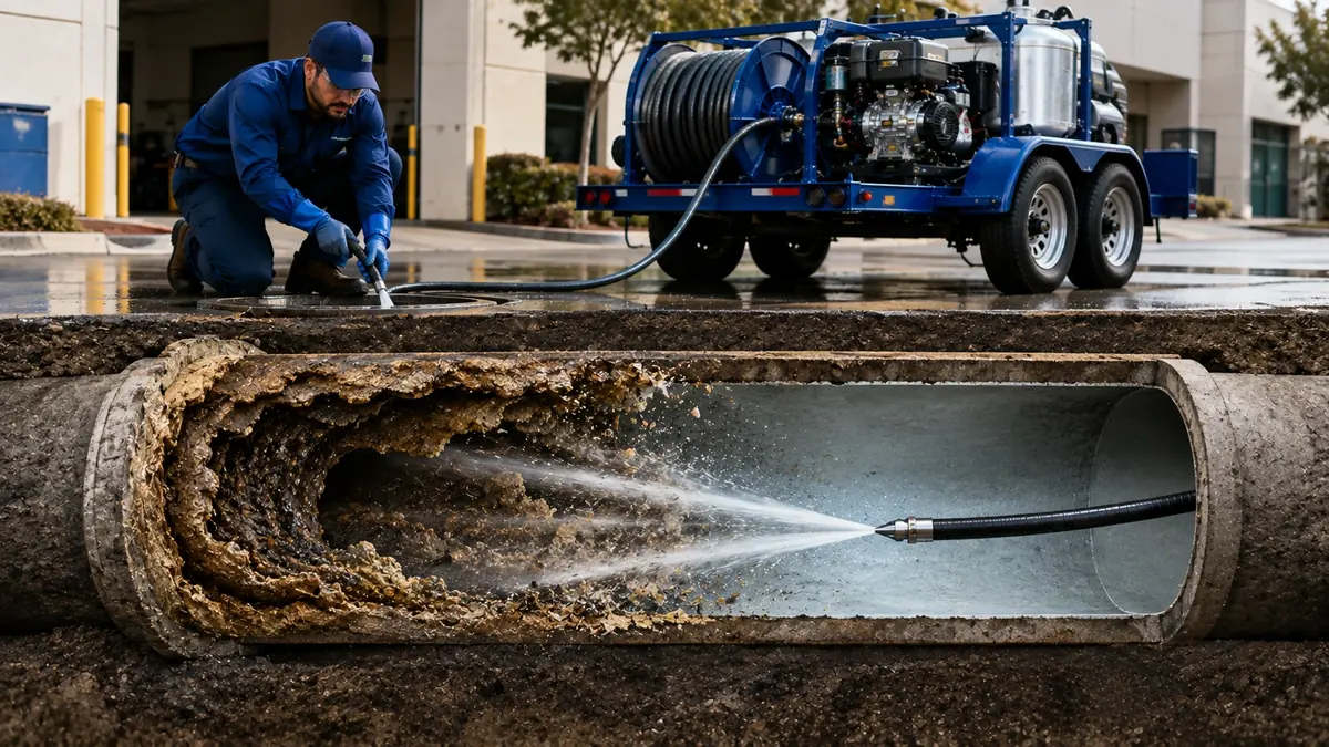 Sewer Pipe Descaling in Reseda